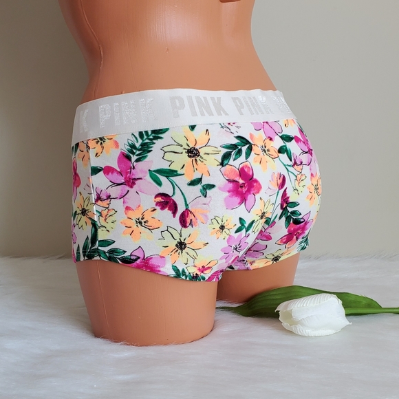 PINK VICTORIA'S SECRET LOGO BOYSHORT SIZE M - Picture 2 of 4